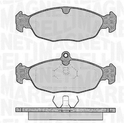 MAGNETI MARELLI 363916060208 Kit pastiglie freno, Freno a disco