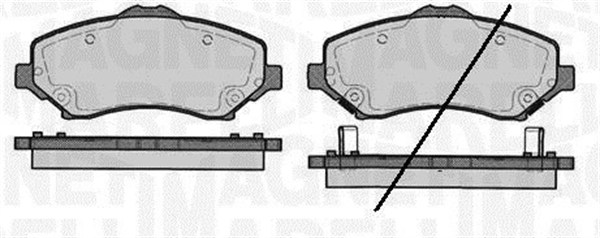 MAGNETI MARELLI 363916060211 Kit pastiglie freno, Freno a disco