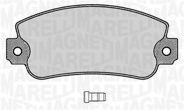 MAGNETI MARELLI 363916060212 Kit pastiglie freno, Freno a disco