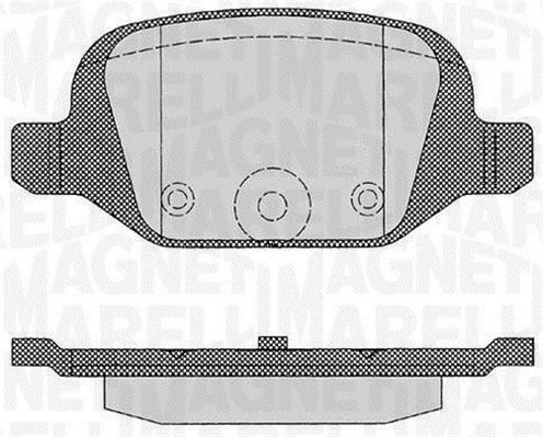 MAGNETI MARELLI 363916060216 Kit pastiglie freno, Freno a disco