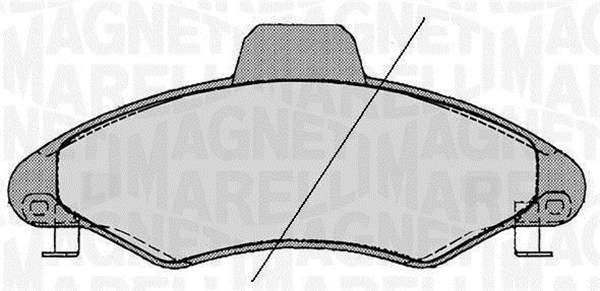 MAGNETI MARELLI 363916060247 Kit pastiglie freno, Freno a disco