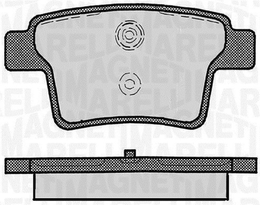 MAGNETI MARELLI 363916060267 Kit pastiglie freno, Freno a disco-Kit pastiglie freno, Freno a disco-Ricambi Euro