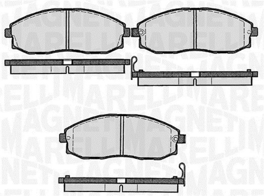 MAGNETI MARELLI 363916060279 Kit pastiglie freno, Freno a disco