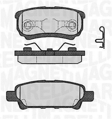 MAGNETI MARELLI 363916060285 Kit pastiglie freno, Freno a disco