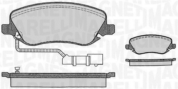 MAGNETI MARELLI 363916060289 Kit pastiglie freno, Freno a disco