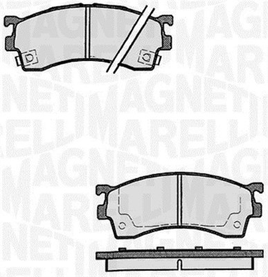 MAGNETI MARELLI 363916060296 Kit pastiglie freno, Freno a disco