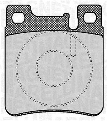 MAGNETI MARELLI 363916060303 Kit pastiglie freno, Freno a disco