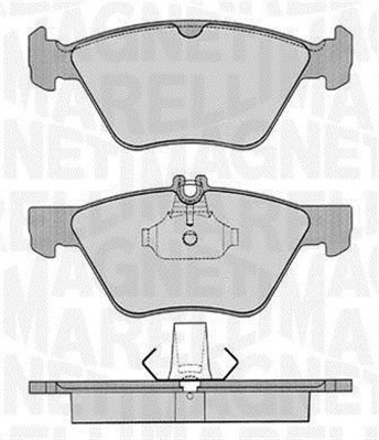 MAGNETI MARELLI 363916060315 Kit pastiglie freno, Freno a disco