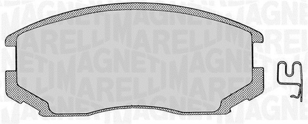 MAGNETI MARELLI 363916060333 Kit pastiglie freno, Freno a disco