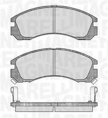 MAGNETI MARELLI 363916060339 Kit pastiglie freno, Freno a disco