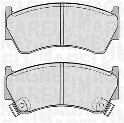 MAGNETI MARELLI 363916060343 Kit pastiglie freno, Freno a disco-Kit pastiglie freno, Freno a disco-Ricambi Euro