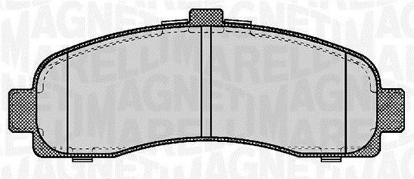 MAGNETI MARELLI 363916060346 Kit pastiglie freno, Freno a disco