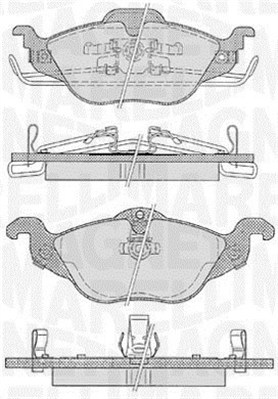 MAGNETI MARELLI 363916060355 Kit pastiglie freno, Freno a disco-Kit pastiglie freno, Freno a disco-Ricambi Euro