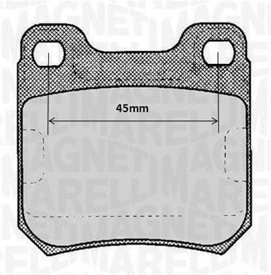 MAGNETI MARELLI 363916060368 Kit pastiglie freno, Freno a disco-Kit pastiglie freno, Freno a disco-Ricambi Euro