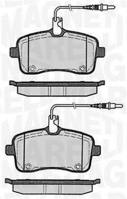 MAGNETI MARELLI 363916060376 Kit pastiglie freno, Freno a disco-Kit pastiglie freno, Freno a disco-Ricambi Euro