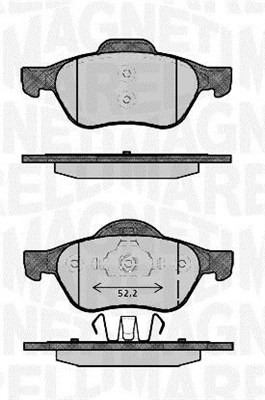 MAGNETI MARELLI 363916060384 Kit pastiglie freno, Freno a disco-Kit pastiglie freno, Freno a disco-Ricambi Euro