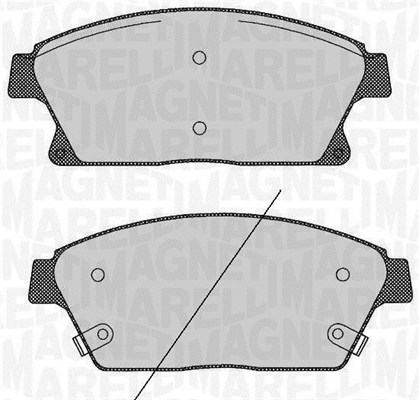 MAGNETI MARELLI 363916060424 Kit pastiglie freno, Freno a disco