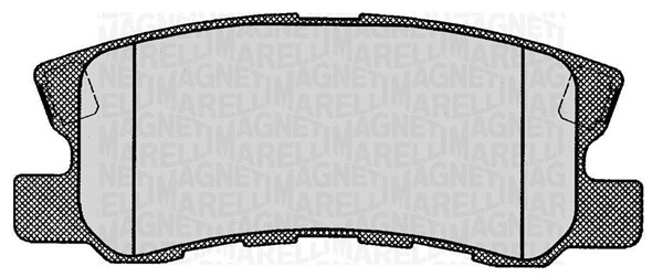 MAGNETI MARELLI 363916060445 Kit pastiglie freno, Freno a disco