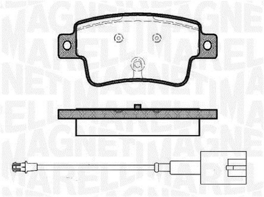 MAGNETI MARELLI 363916060446 Kit pastiglie freno, Freno a disco-Kit pastiglie freno, Freno a disco-Ricambi Euro