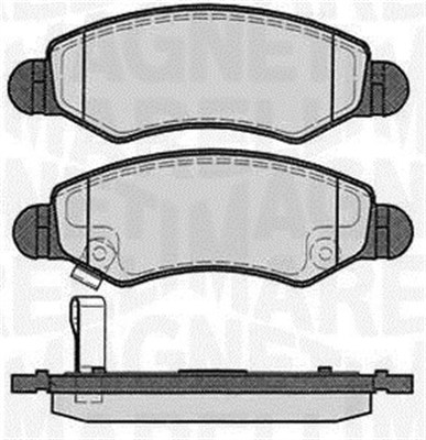 MAGNETI MARELLI 363916060450 Kit pastiglie freno, Freno a disco