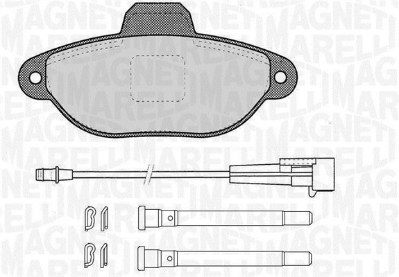 MAGNETI MARELLI 363916060455 Kit pastiglie freno, Freno a disco-Kit pastiglie freno, Freno a disco-Ricambi Euro