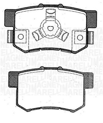 MAGNETI MARELLI 363916060463 Kit pastiglie freno, Freno a disco-Kit pastiglie freno, Freno a disco-Ricambi Euro