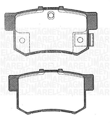 MAGNETI MARELLI 363916060464 Kit pastiglie freno, Freno a disco-Kit pastiglie freno, Freno a disco-Ricambi Euro