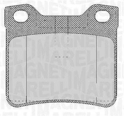 MAGNETI MARELLI 363916060482 Kit pastiglie freno, Freno a disco