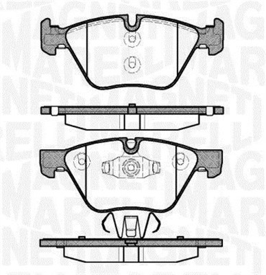 MAGNETI MARELLI 363916060507 Kit pastiglie freno, Freno a disco-Kit pastiglie freno, Freno a disco-Ricambi Euro