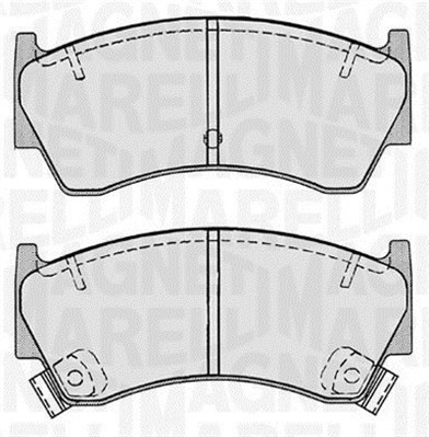 MAGNETI MARELLI 363916060518 Kit pastiglie freno, Freno a disco