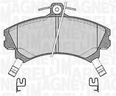 MAGNETI MARELLI 363916060521 Kit pastiglie freno, Freno a disco-Kit pastiglie freno, Freno a disco-Ricambi Euro