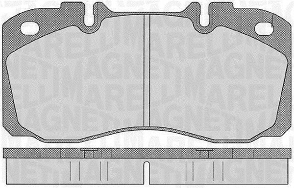 MAGNETI MARELLI 363916060530 Kit pastiglie freno, Freno a disco