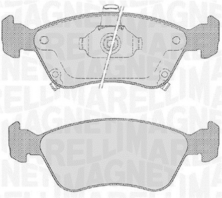 MAGNETI MARELLI 363916060532 Kit pastiglie freno, Freno a disco-Kit pastiglie freno, Freno a disco-Ricambi Euro