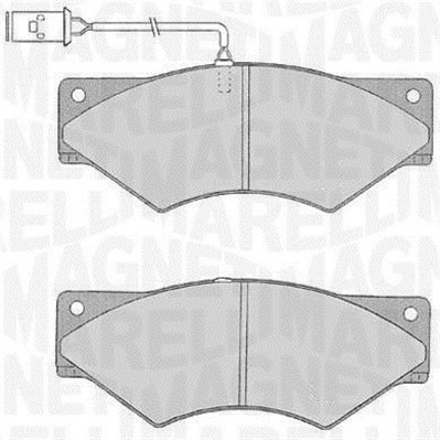 MAGNETI MARELLI 363916060547 Kit pastiglie freno, Freno a disco