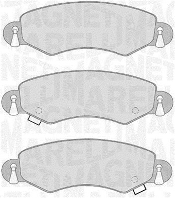 MAGNETI MARELLI 363916060548 Kit pastiglie freno, Freno a disco-Kit pastiglie freno, Freno a disco-Ricambi Euro