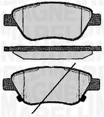 MAGNETI MARELLI 363916060559 Kit pastiglie freno, Freno a disco