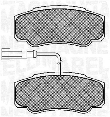 MAGNETI MARELLI 363916060573 Kit pastiglie freno, Freno a disco-Kit pastiglie freno, Freno a disco-Ricambi Euro