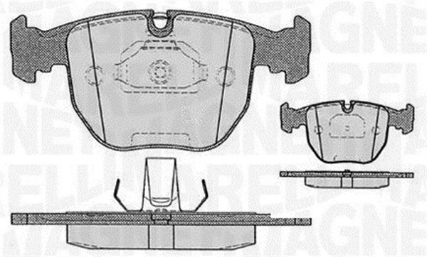 MAGNETI MARELLI 363916060579 Kit pastiglie freno, Freno a disco