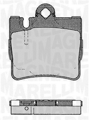 MAGNETI MARELLI 363916060584 Kit pastiglie freno, Freno a disco-Kit pastiglie freno, Freno a disco-Ricambi Euro