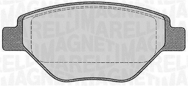 MAGNETI MARELLI 363916060600 Kit pastiglie freno, Freno a disco