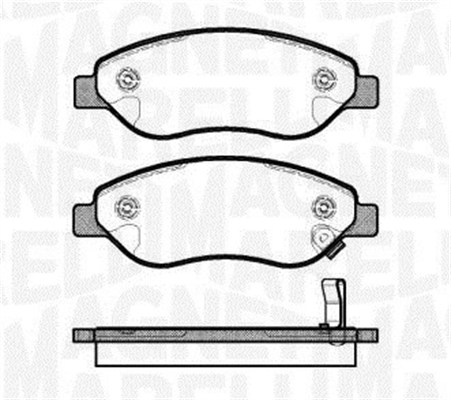 MAGNETI MARELLI 363916060618 Kit pastiglie freno, Freno a disco-Kit pastiglie freno, Freno a disco-Ricambi Euro