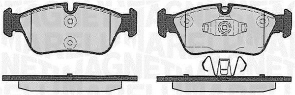 MAGNETI MARELLI 363916060622 Kit pastiglie freno, Freno a disco