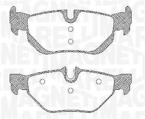 MAGNETI MARELLI 363916060624 Kit pastiglie freno, Freno a disco