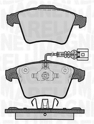 MAGNETI MARELLI 363916060625 Kit pastiglie freno, Freno a disco