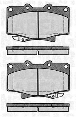 MAGNETI MARELLI 363916060635 Kit pastiglie freno, Freno a disco