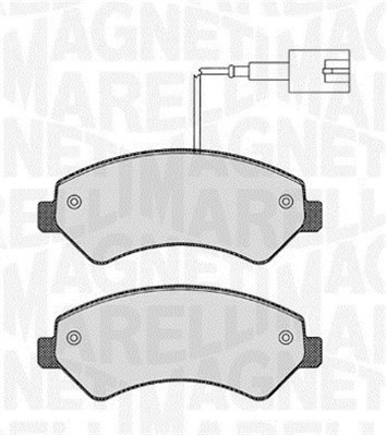 MAGNETI MARELLI 363916060643 Kit pastiglie freno, Freno a disco-Kit pastiglie freno, Freno a disco-Ricambi Euro