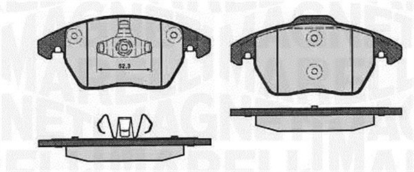 MAGNETI MARELLI 363916060656 Kit pastiglie freno, Freno a disco-Kit pastiglie freno, Freno a disco-Ricambi Euro