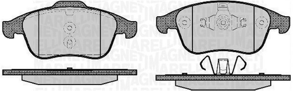 MAGNETI MARELLI 363916060671 Kit pastiglie freno, Freno a disco-Kit pastiglie freno, Freno a disco-Ricambi Euro