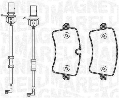 MAGNETI MARELLI 363916060674 Kit pastiglie freno, Freno a disco-Kit pastiglie freno, Freno a disco-Ricambi Euro