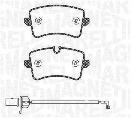 MAGNETI MARELLI 363916060676 Kit pastiglie freno, Freno a disco-Kit pastiglie freno, Freno a disco-Ricambi Euro